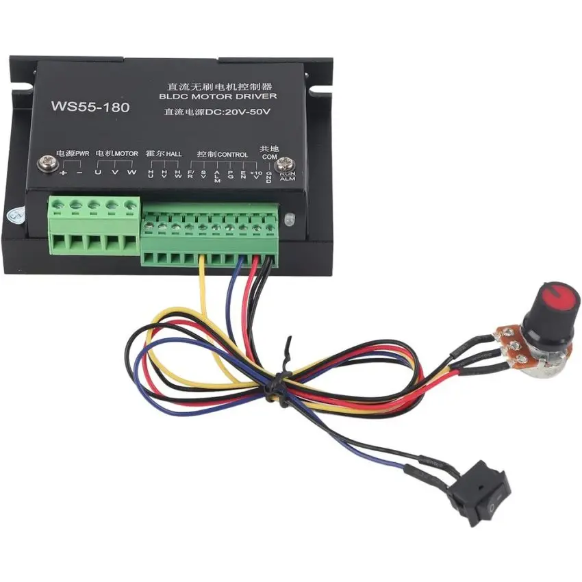 DC Motor Driver WS55-220 DC 48V 500W CNC Brushless Spindle BLDC Motor Driver Controller tool electric Brushless DC Motor Driver