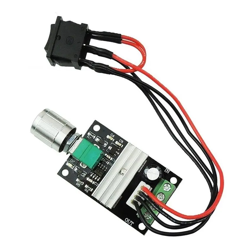 DC PWM Motor Speed Controller Regulator, Adjustable Reversible Motor Driver Switch Module, PWM Motor Speed Controller for DC Motors