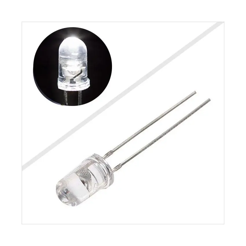 5mm Crystal LED White