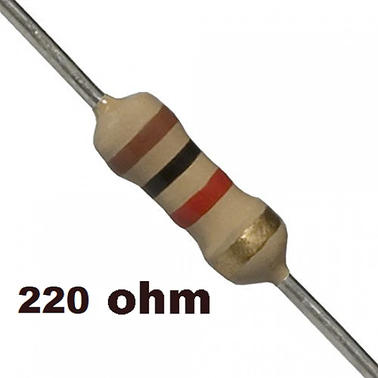 220 OHM 1.2 W THROUGH HOLE WIREWOUND RESISTOR