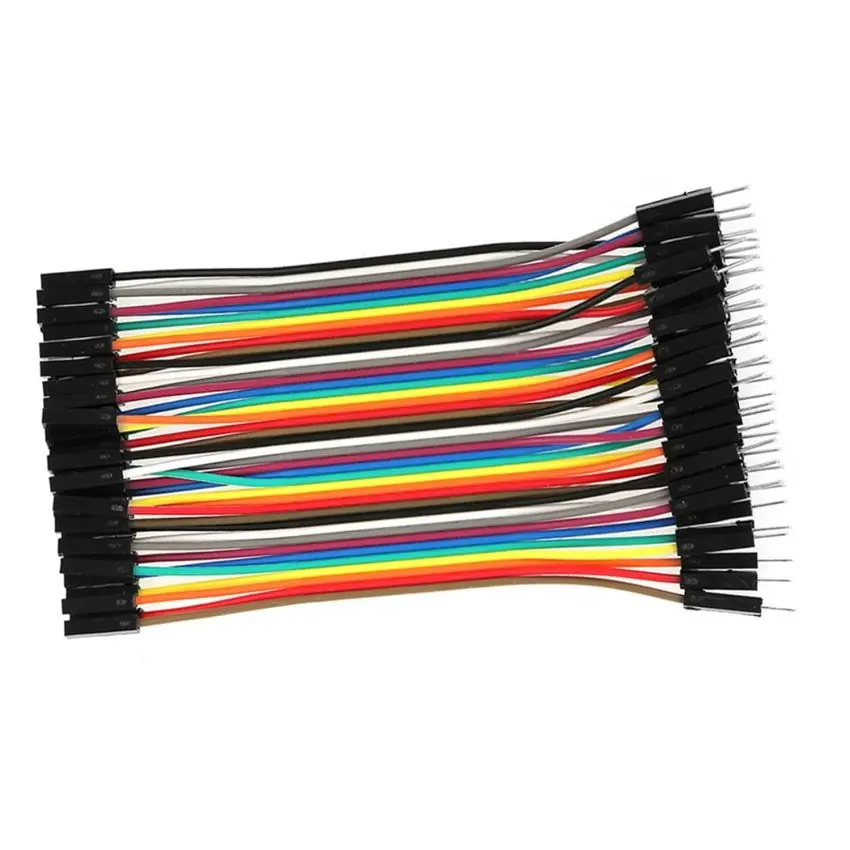  Skip to the beginning of the images gallery Male to Female Jumper Wire 10cm,Set of 40 - Versatile Connectivity for Electronics Projects