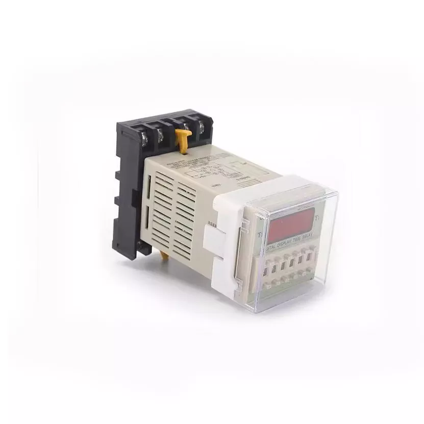 Omron DH48S-2Z DC220V LCD Display Timer Delay Relay 8 Pins DPDT 0.1S-99H F8