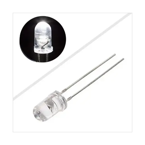 5mm Crystal LED White