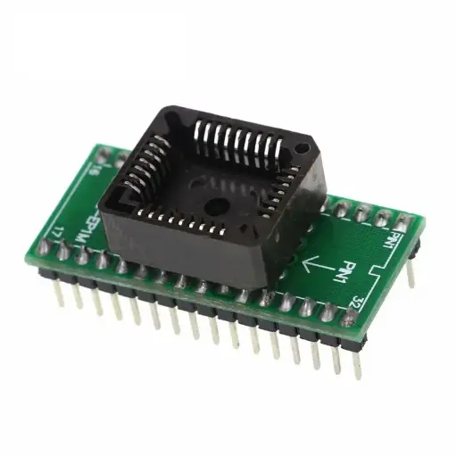 PLCC32 to DIP32 IC Adapter Socket, PCB Board