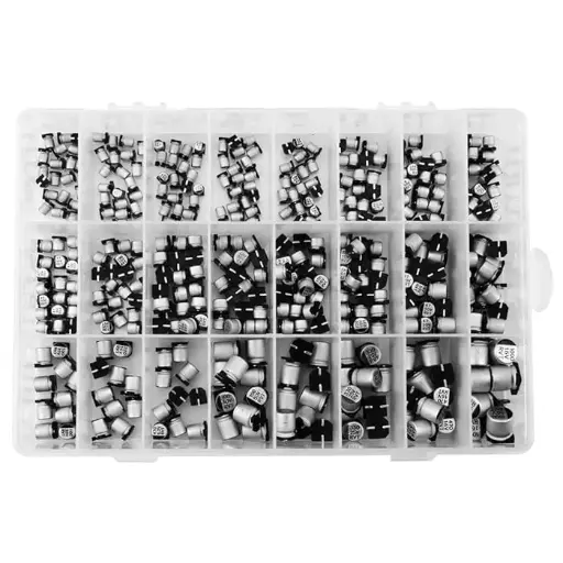 24 Value SMD Aluminum Electrolytic Capacitor Kit, 400pcs